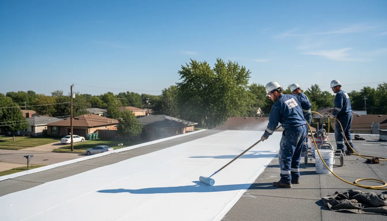 Commercial roof coating in Franktown, VA near me